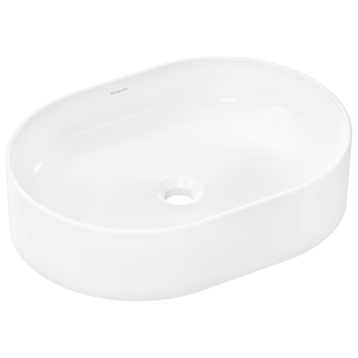 Фото Раковина Hansgrohe Xuniva 60166450 накладная 55 см, цвет белый