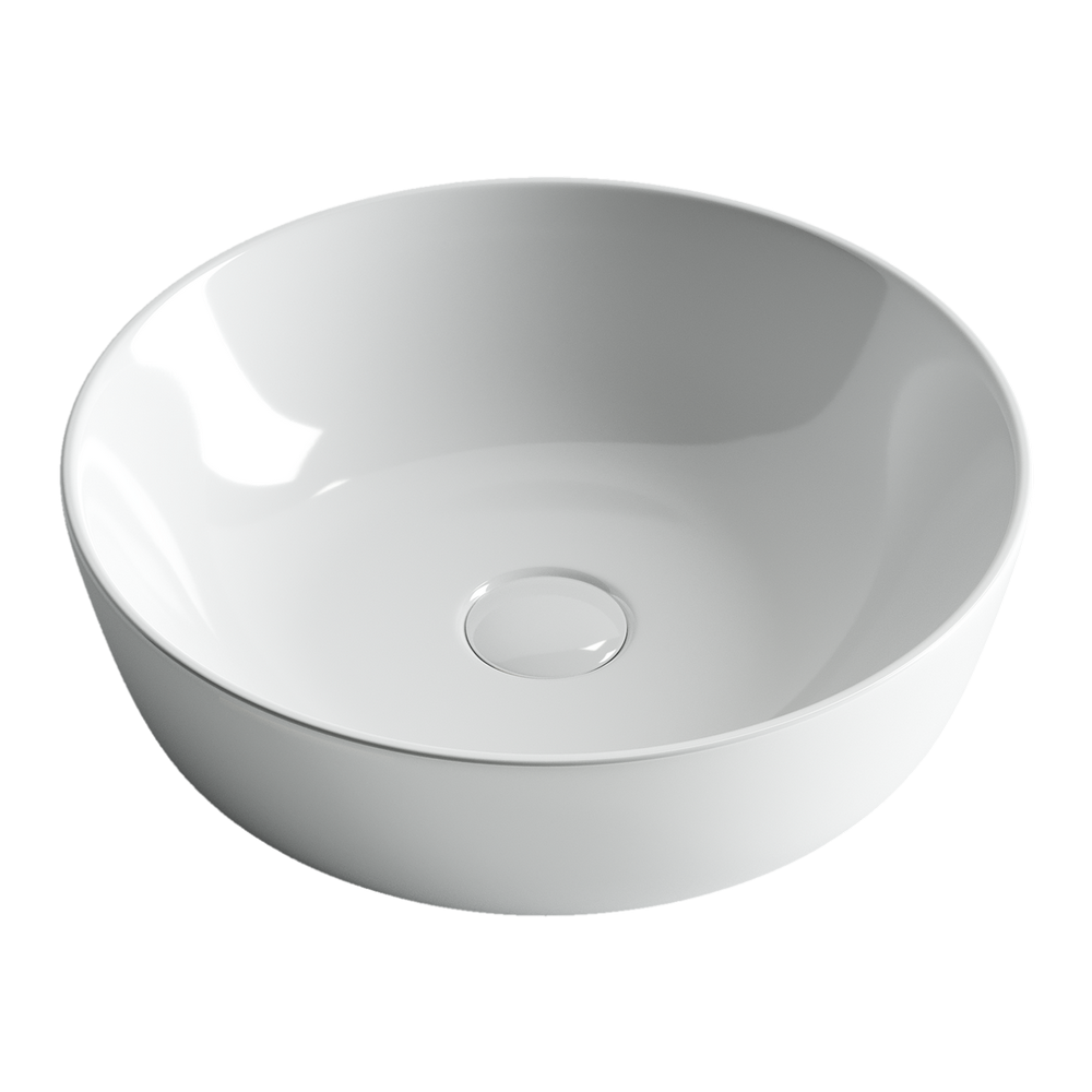 Фото Раковина Ceramicanova Element CN6013 накладная 42 × 41,5 × 13,5 см, белый глянцевый