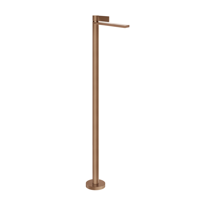 Фото Смеситель Gessi Inverso Rigato 73595#708 для раковины, медь браш pvd