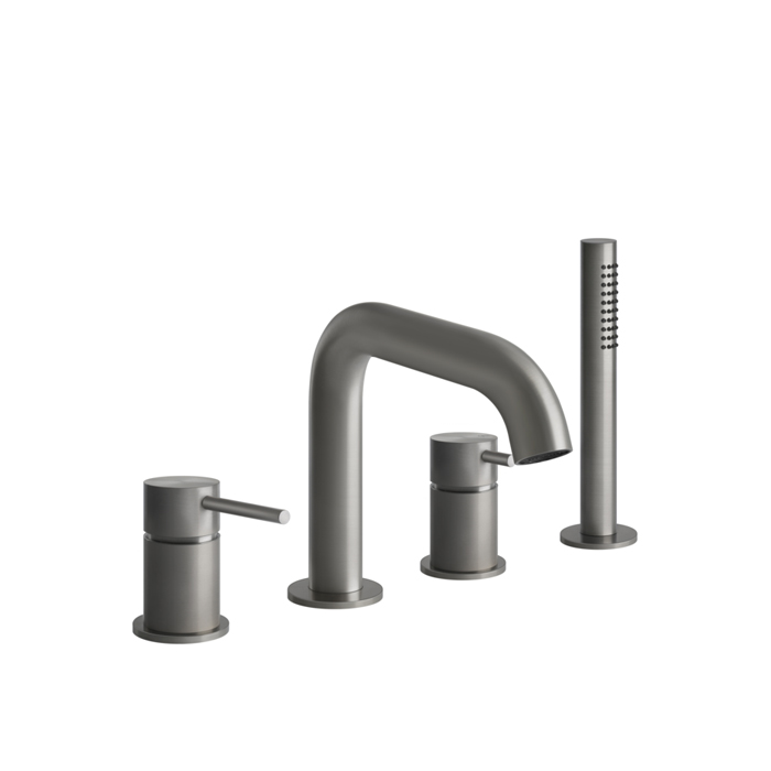 Фото Смеситель Gessi Gessi316 54037#239 для ванны, нержавеющая сталь браш