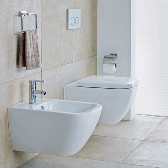 Фото Унитаз подвесной Duravit Happy D.2 2221090000, без сиденья, белый глянцевый
