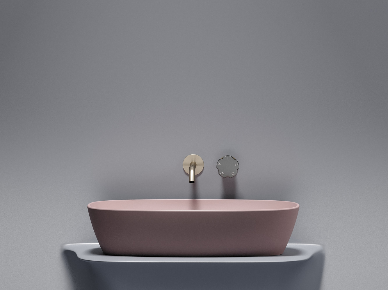 Фото Раковина Ceramicanova Element CN6049MP накладная 61 × 38,5 × 14 см, розовый матовый