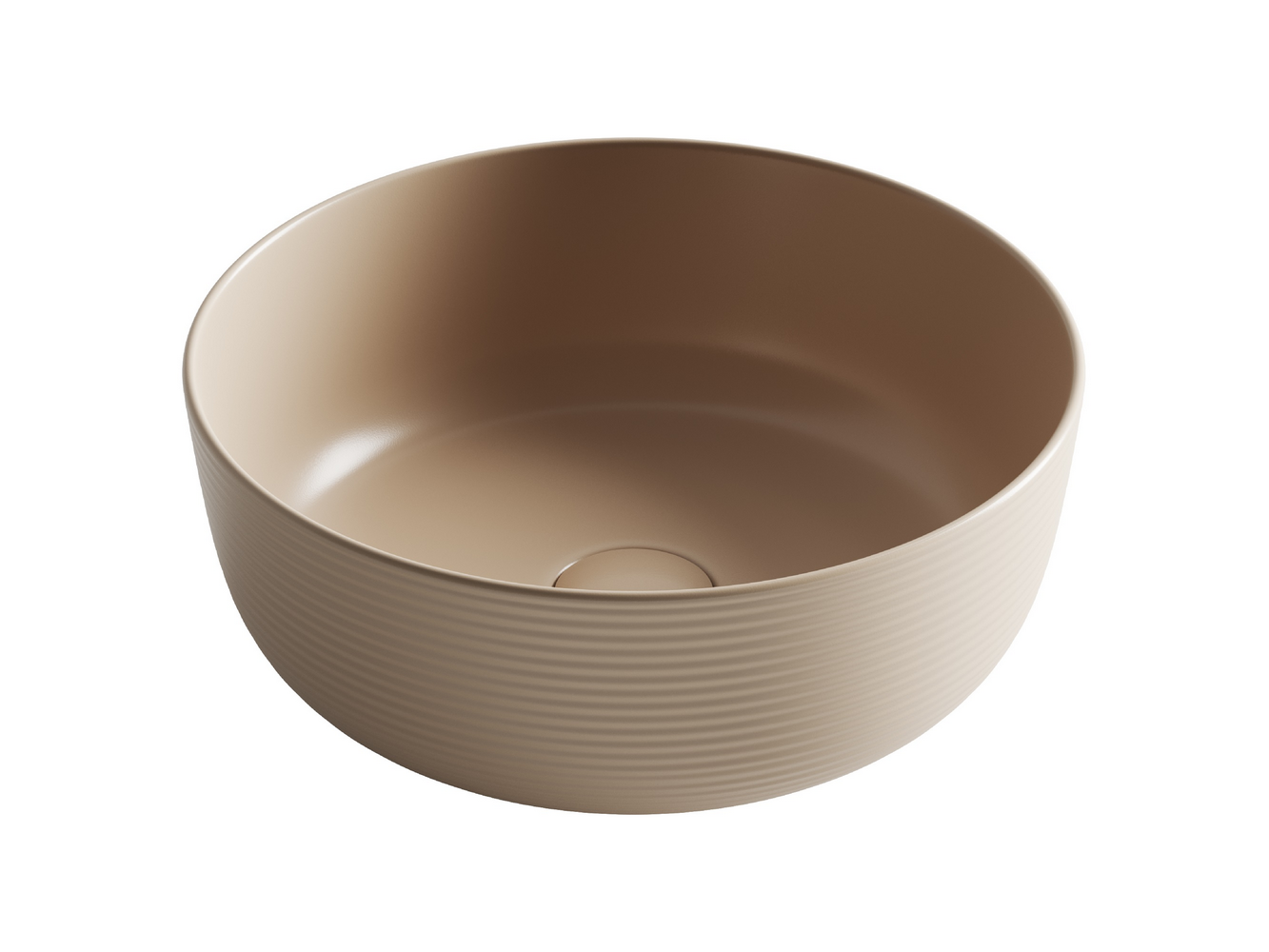 Фото Раковина Ceramicanova Element CN6073MC накладная 35,6 × 35,6 × 13,5 см, капучино матовый
