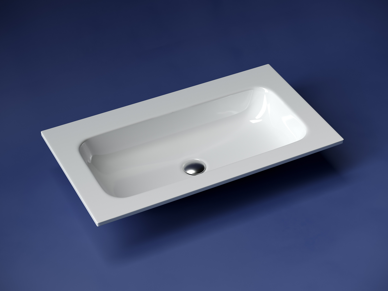 Фото Раковина Ceramicanova Grace CN7012wx мебельная 81 × 45,7 × 13,7 см, белый глянцевый