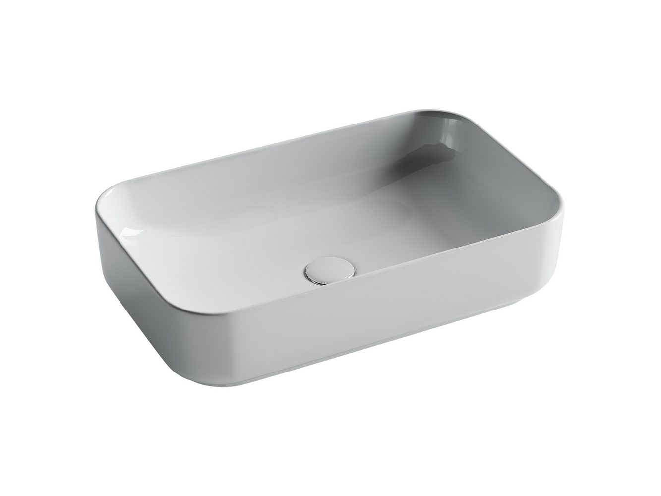 Фото Раковина Ceramicanova Element CN5044 накладная 60,5 × 37,5 × 14,5 см, белый глянцевый