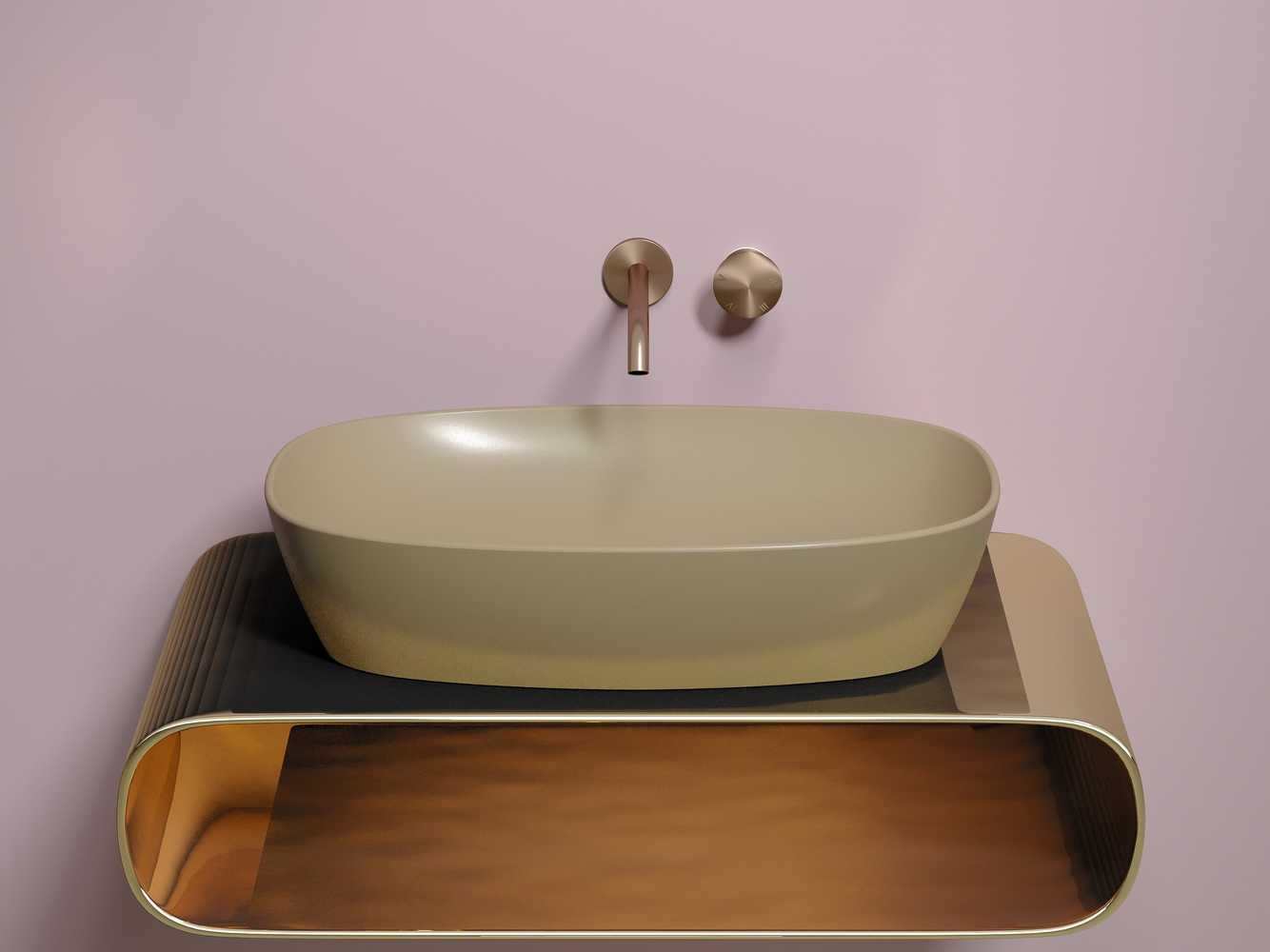 Фото Раковина Ceramicanova Element CN6049MC накладная 61 × 38,5 × 14 см, капучино матовый