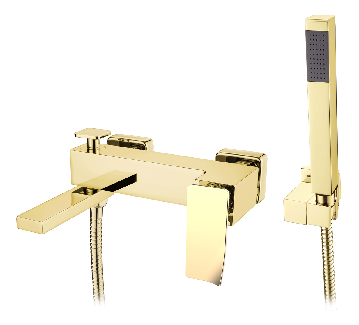 Фото Смеситель для ванны Boheme Q 143-GG.2 золото глянец
