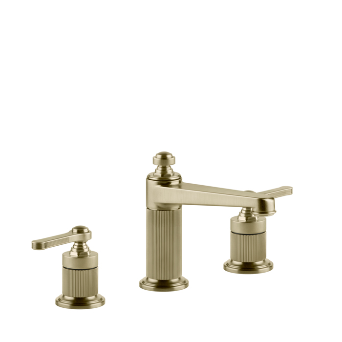 Фото Смеситель Gessi Venti20 65014#727 для раковины, латунь браш pvd