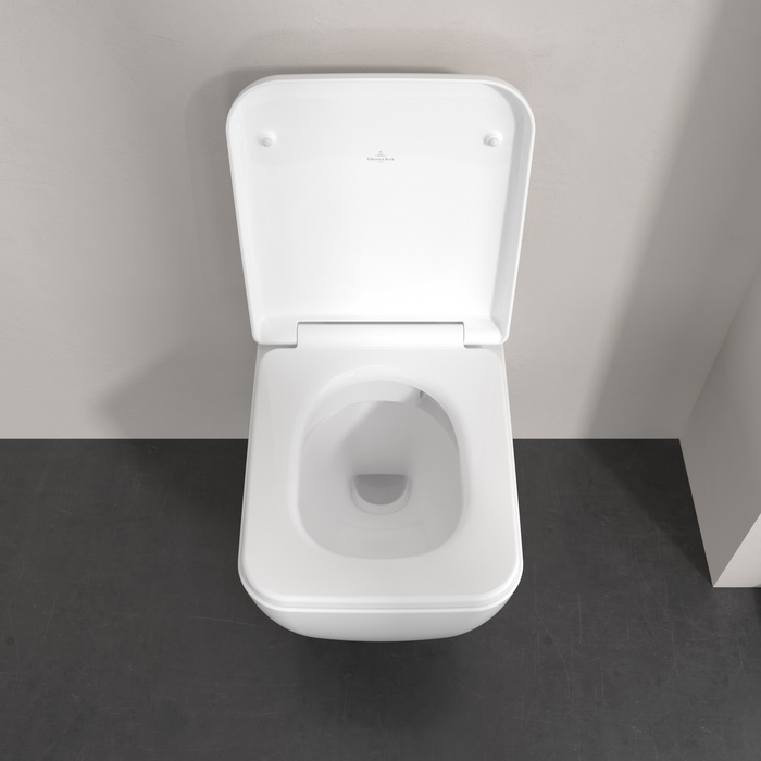 Фото Унитаз подвесной Villeroy & Boch Skyla 4682CL01, безободковый, с сиденьем с микролифтом, белый глянцевый