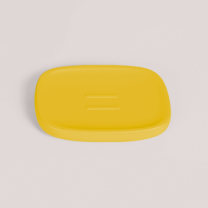 Фото Мыльница Colombo Mood B30400C09 настольная Lemon Yellow, желтый матовый