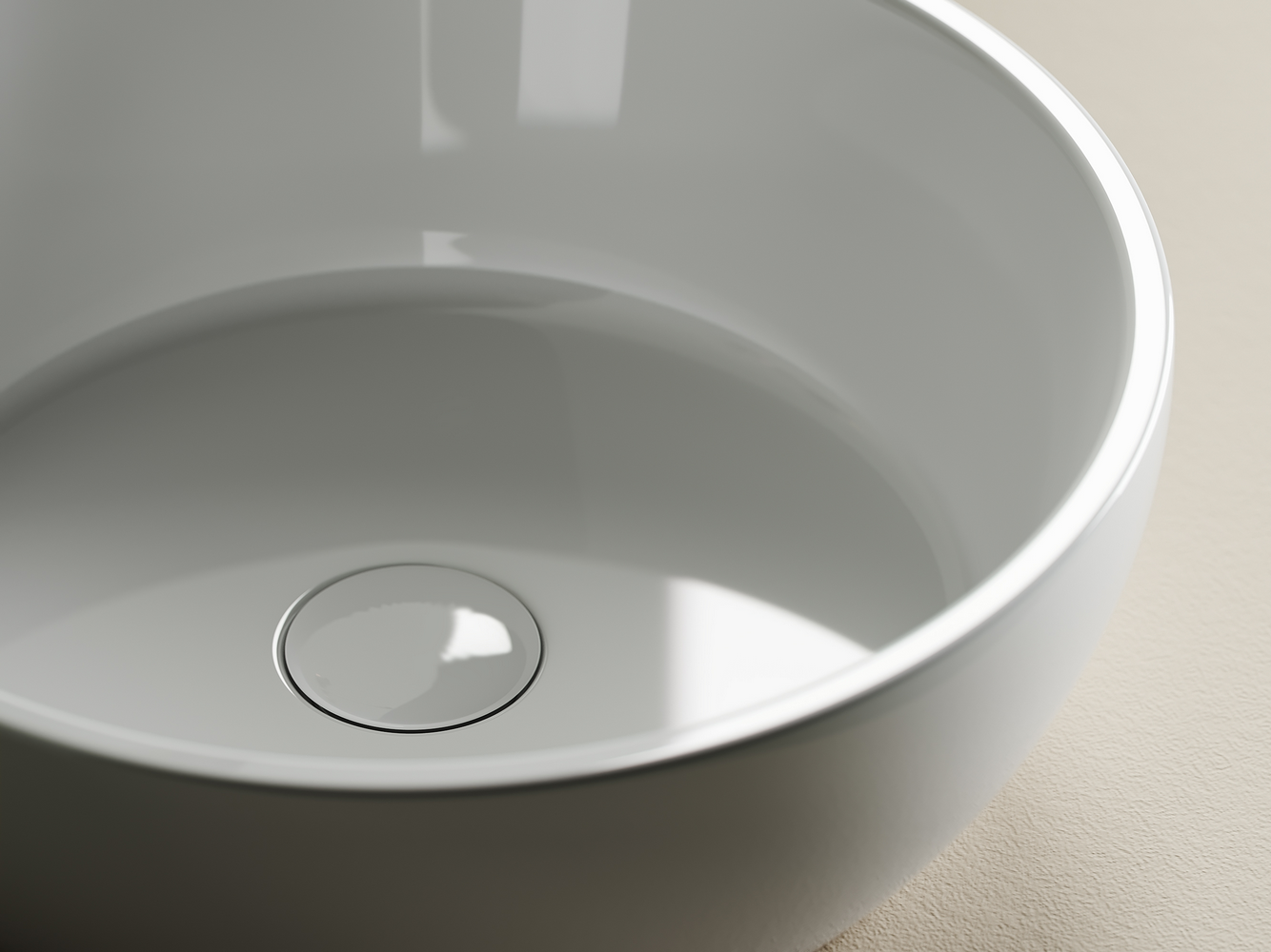 Фото Раковина Ceramicanova Element CN6021 накладная 41 × 41 × 14,5 см, белый глянцевый