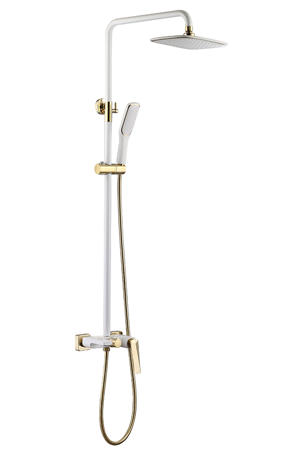 Фото Душевая стойка Boheme Venturo 388-W белый глянец