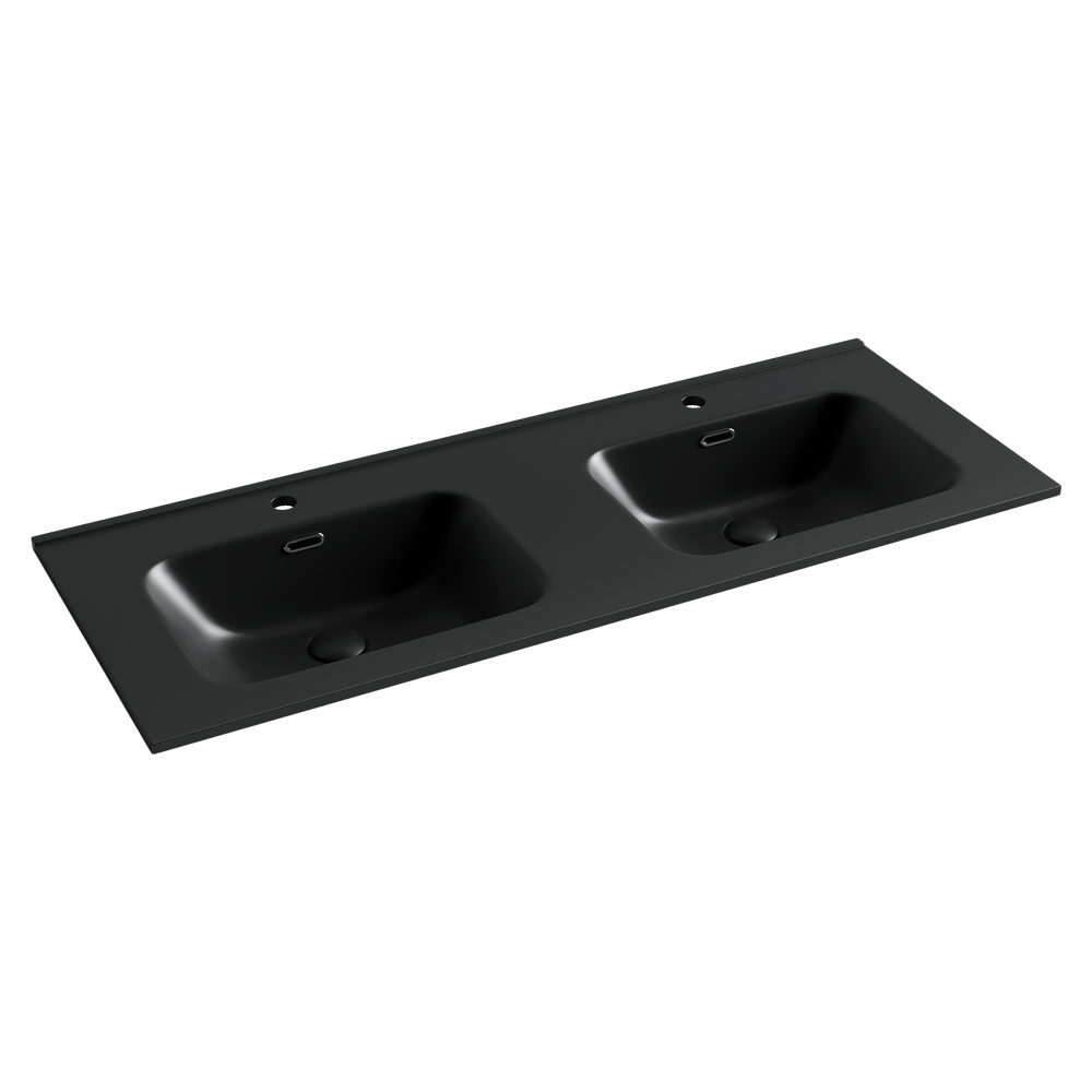 Фото Раковина Ceramicanova Element CN7004MB мебельная 121 × 46,5 × 18 см, черный матовый