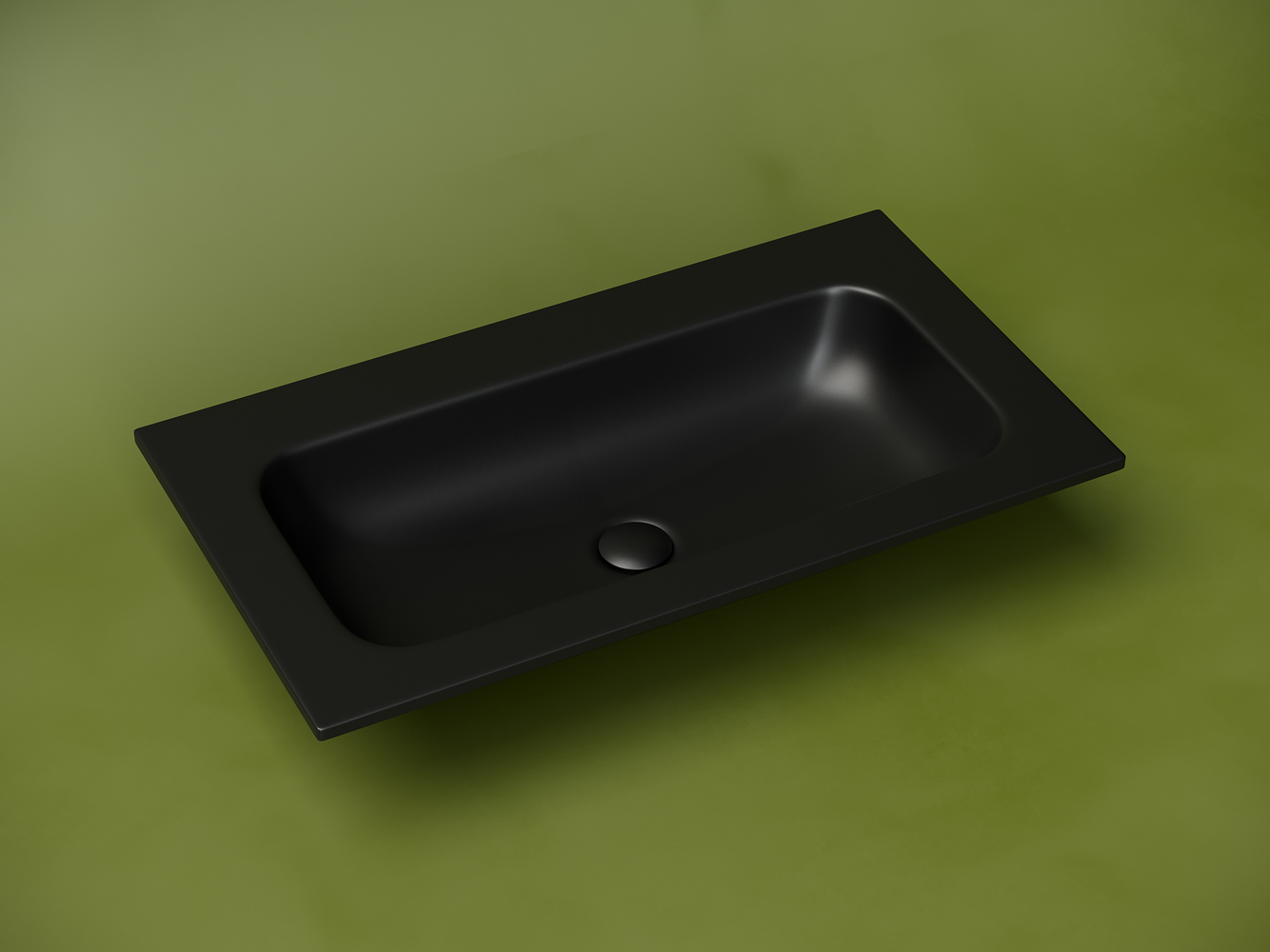 Фото Раковина Ceramicanova Grace CN7012MBwx мебельная 81 × 45,7 × 13,7 см, черный матовый