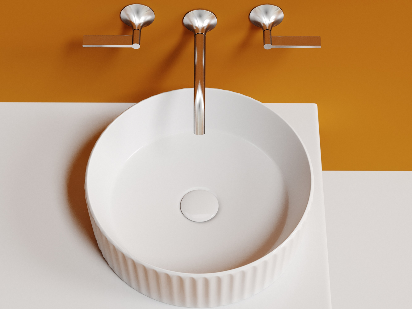 Фото Раковина Ceramicanova Element CN6057 накладная 36 × 36 × 11,5 см, белый глянцевый