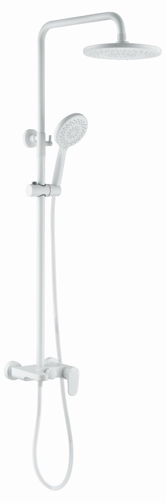 Фото Душевая стойка Boheme Spectre 458-MW белый матовый