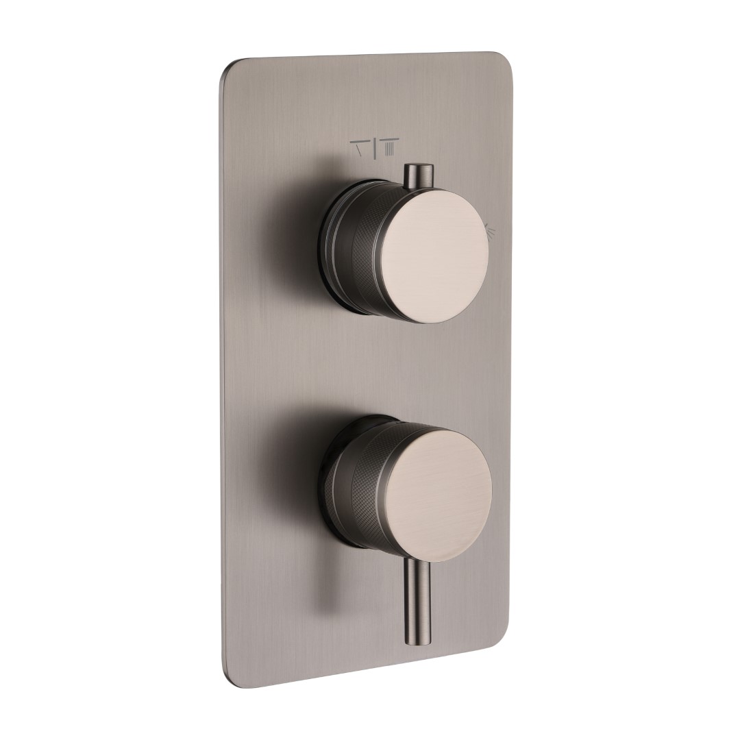 Фото Смеситель для душа Boheme Cell 135-2-GM на 2 потока графит