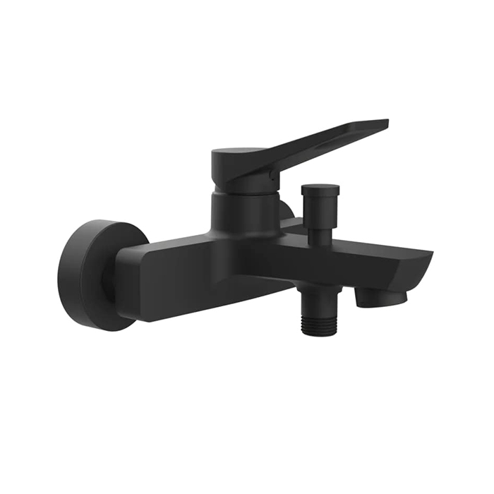 Фото Смеситель Gessi Rilievo 59013#299 для ванны с душем, черный матовый