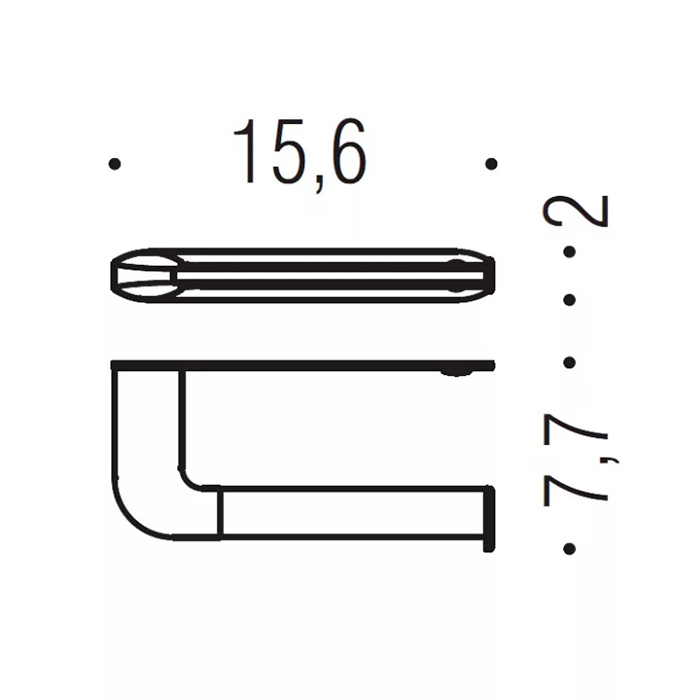 Фото Держатель туалетной бумаги Colombo Trenta B3008.CR хром глянец