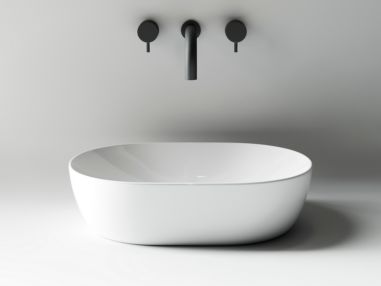 Фото Раковина Ceramicanova Element CN5010 накладная 48 × 35 × 13 см, белый глянцевый