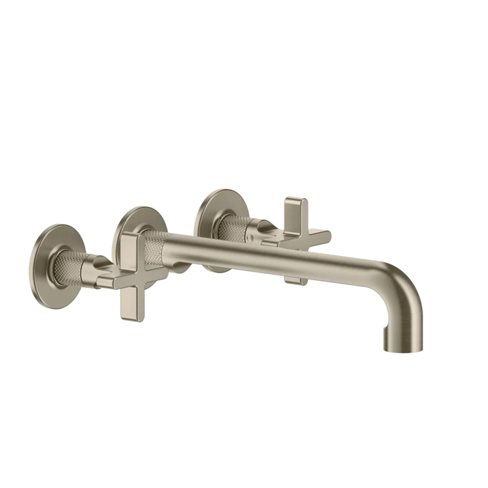Фото Смеситель Gessi Inciso 58192#149 для раковины с изливом, никель браш