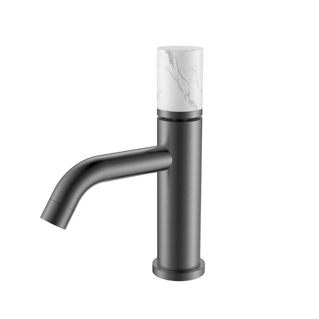 Фото Смеситель для раковины Boheme Stick 121-GM-MR-W графит