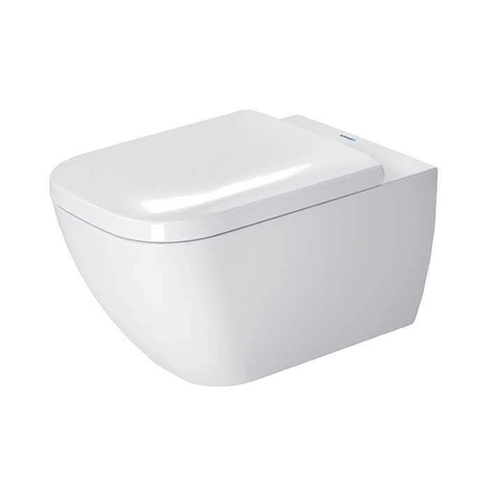 Фото Унитаз подвесной Duravit Happy D.2 2221092000, без сиденья, белый глянцевый