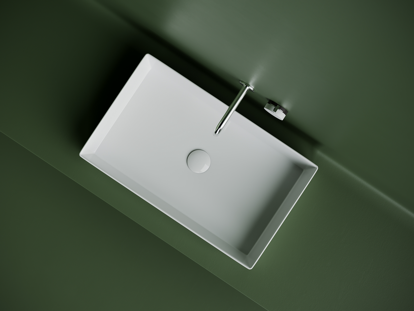 Фото Раковина Ceramicanova Element CN6070 накладная 60,1 × 36,1 × 13 см, белый глянцевый