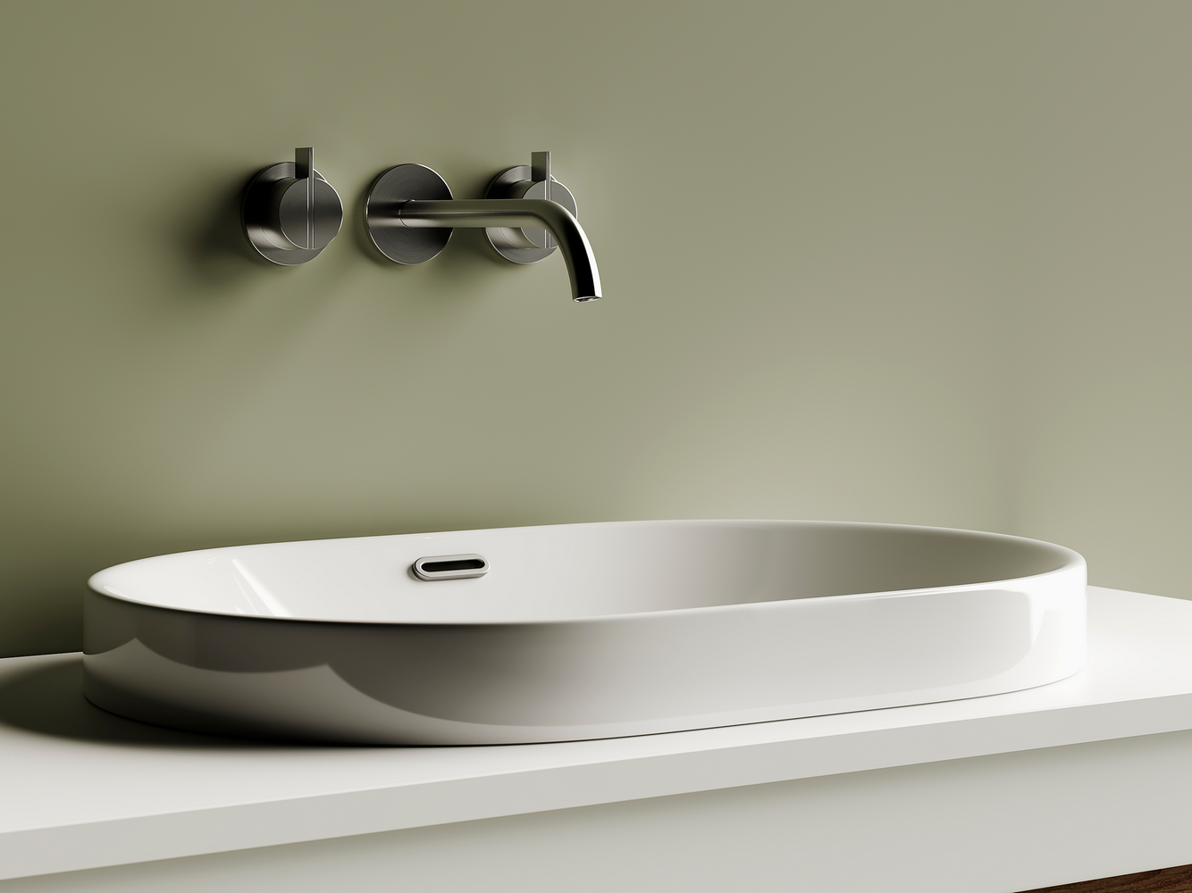 Фото Раковина Ceramicanova Element CN5020 встраиваемая сверху 61 × 40 × 18,3 см, белый глянцевый