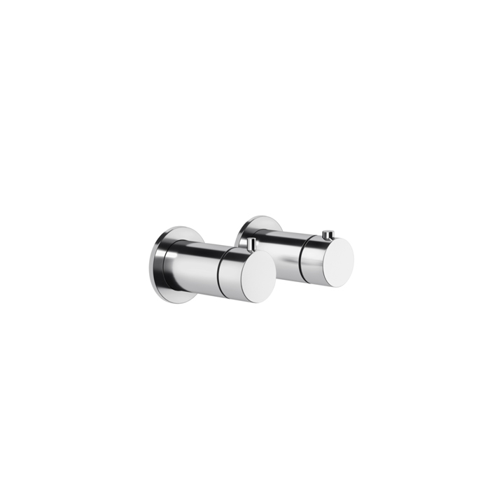 Фото Смеситель Gessi Anello 63335#707 для душа термостат с переключателем на 2 потока, черный хром браш pvd