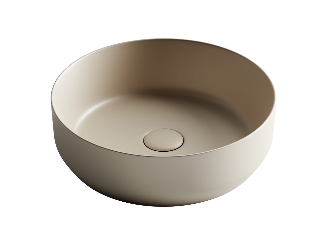 Фото Раковина Ceramicanova Element CN6022MC накладная 39 × 39 × 12 см, капучино матовый