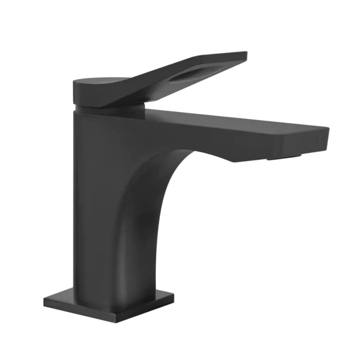 Фото Смеситель Gessi Rilievo 59006#299 для раковины, черный матовый