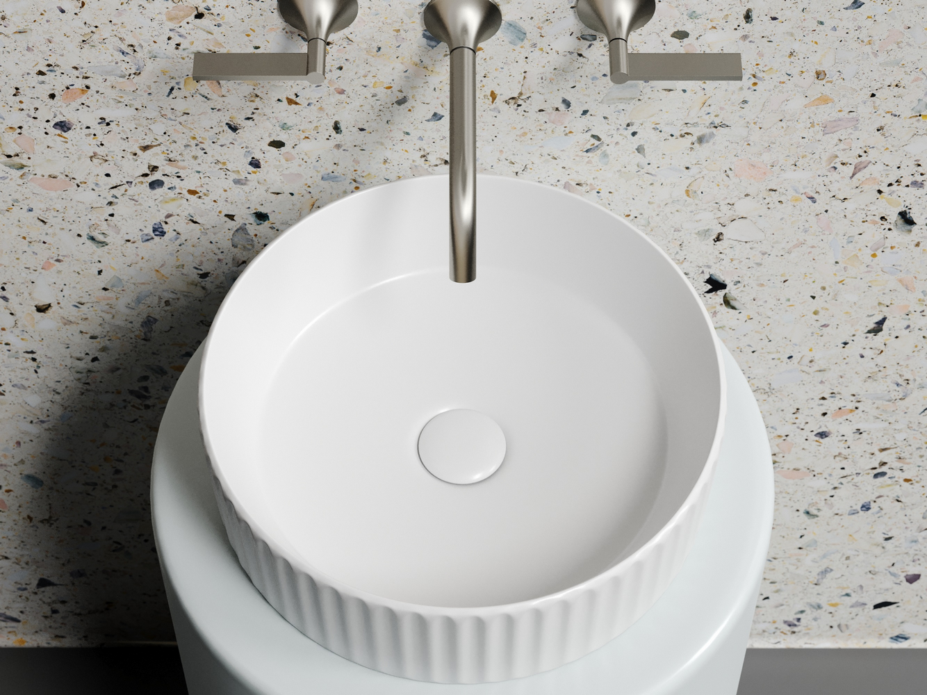 Фото Раковина Ceramicanova Element CN6057MW накладная 36 × 36 × 11,5 см, белый матовый