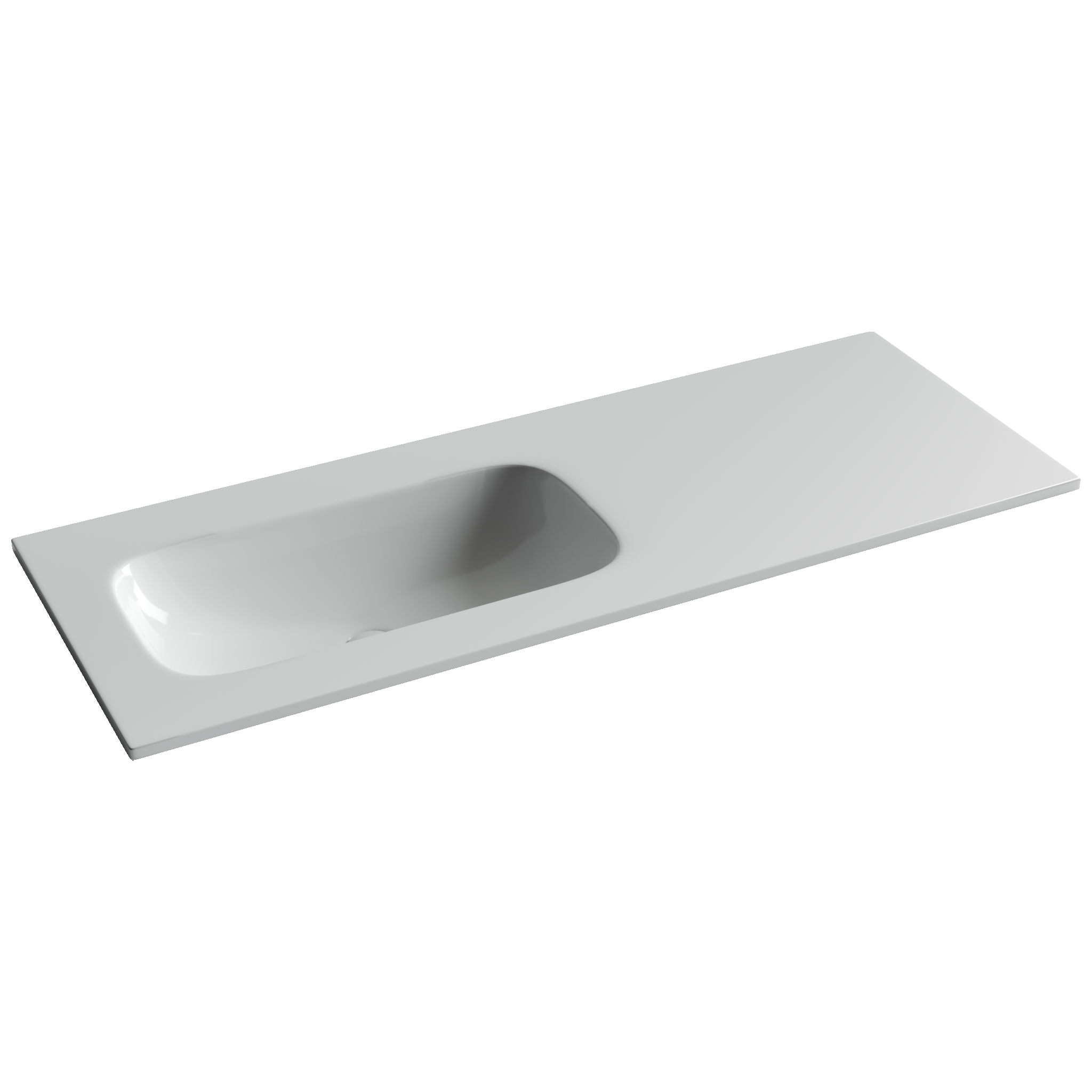 Фото Раковина Ceramicanova Grace CN7020wx мебельная 121 × 45,7 × 13,7 см, белый глянцевый