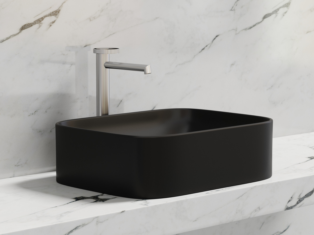 Фото Раковина Ceramicanova Element CN6052MB накладная 50,5 × 38 × 15 см, черный матовый