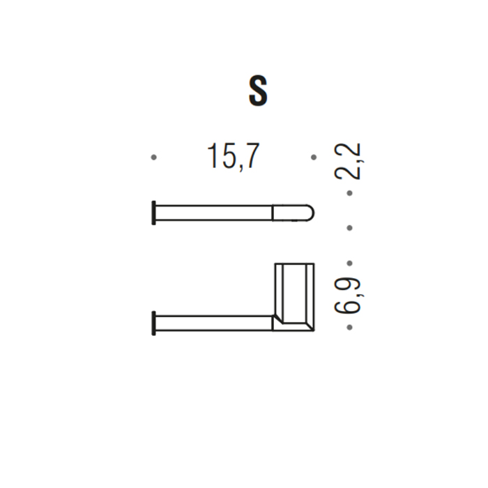 Фото Держатель туалетной бумаги Colombo Mini B4008S.HPS1 нержавейка