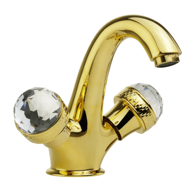 Фото Смеситель для раковины Migliore Axo Swarovski 18510 золото