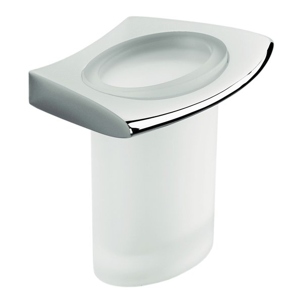 Фото Стакан Colombo Land B2802.CR-VAN подвесной хром глянец/стекло матовое