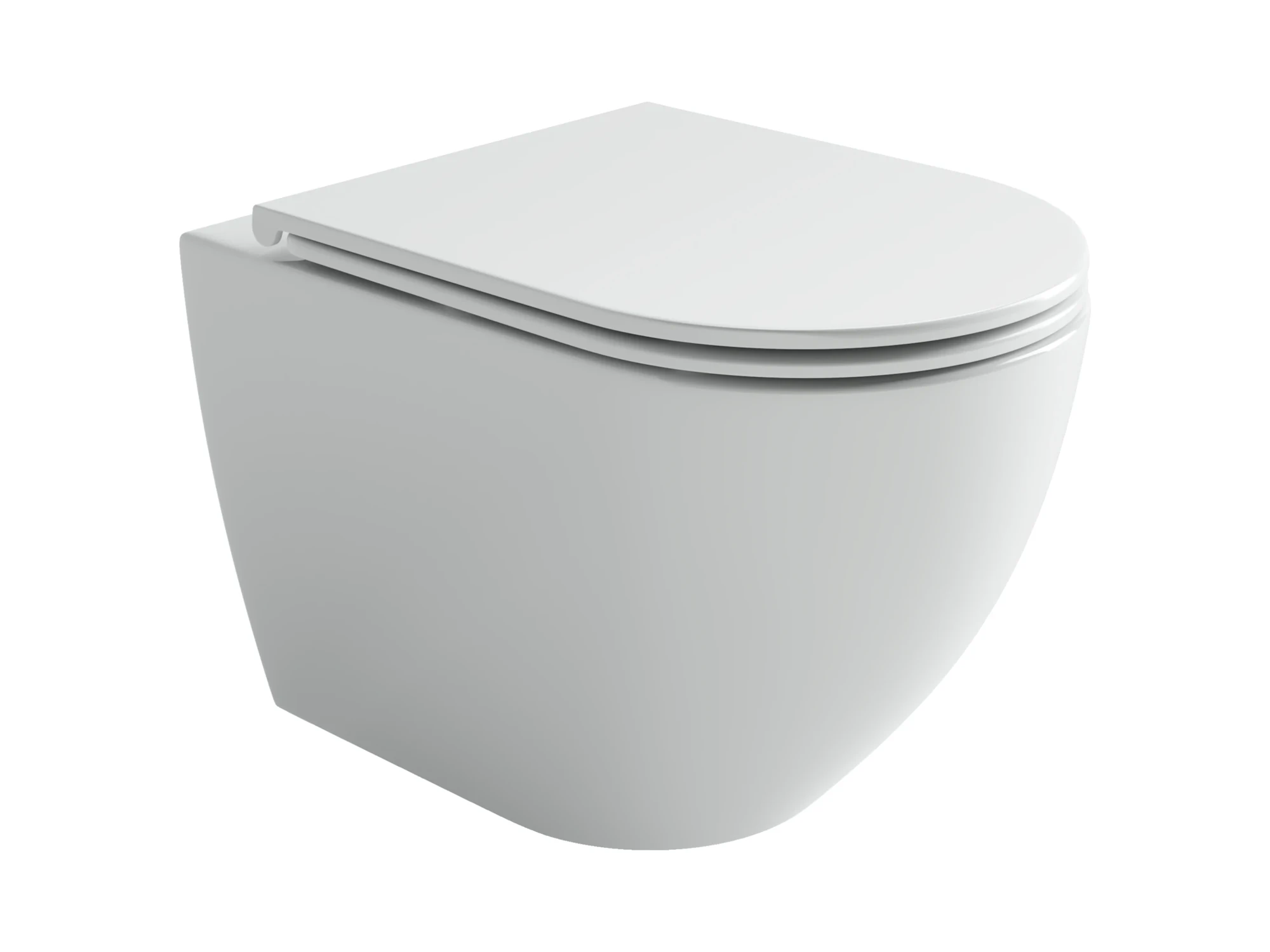 Фото Унитаз Ceramicanova Amato CN4013T с сиденьем подвесной, белый глянцевый
