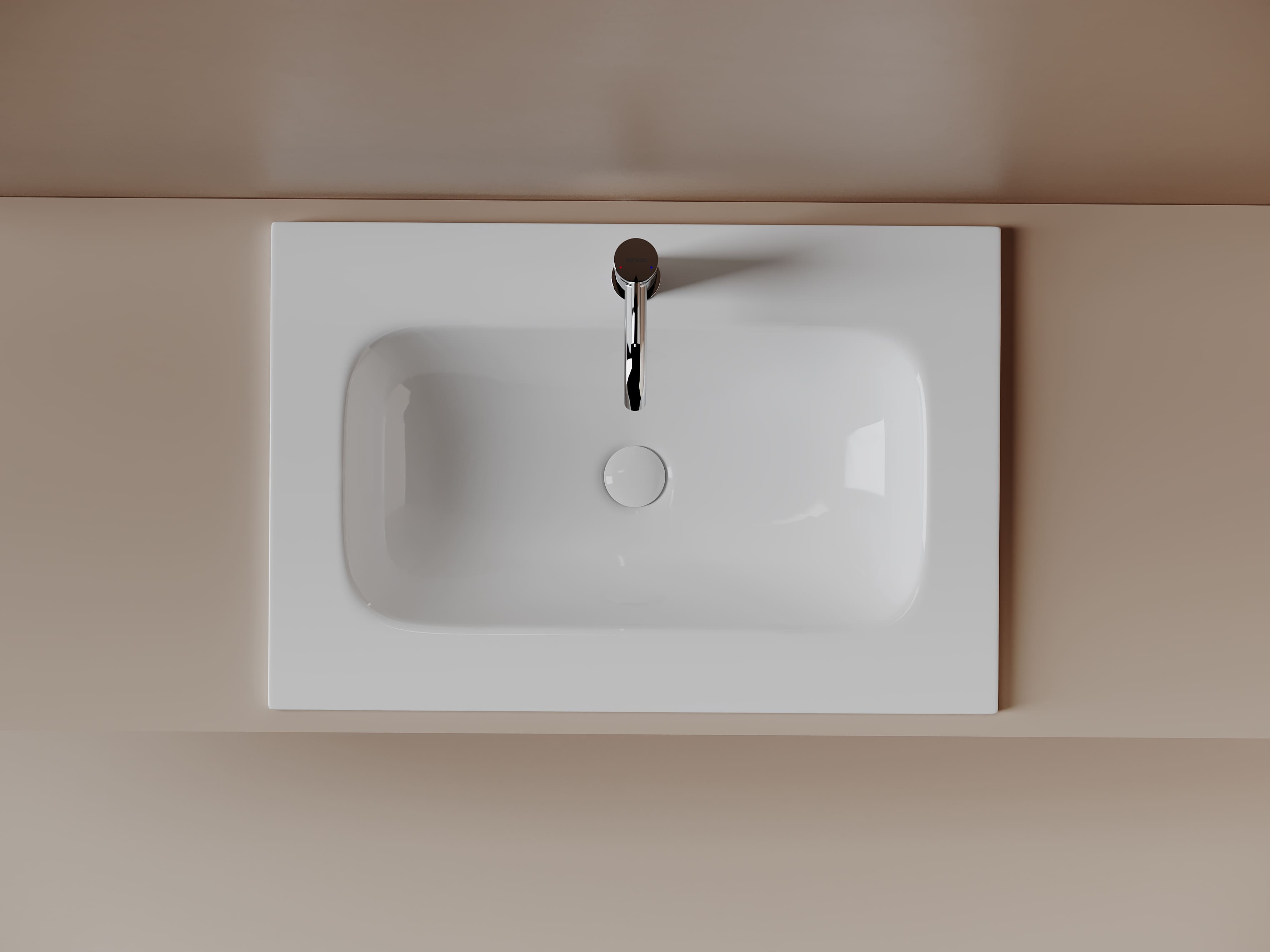 Фото Раковина Ceramicanova Grace CN7031 мебельная 71 × 45,7 × 13,7 см, белый глянцевый