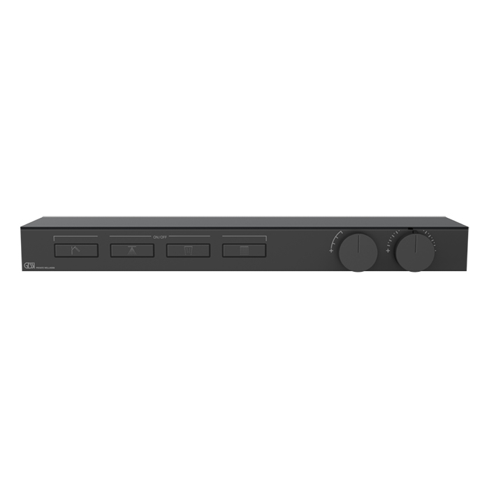 Фото Смеситель Gessi Hi-Fi 63026#299 для душа термостат, черный матовый