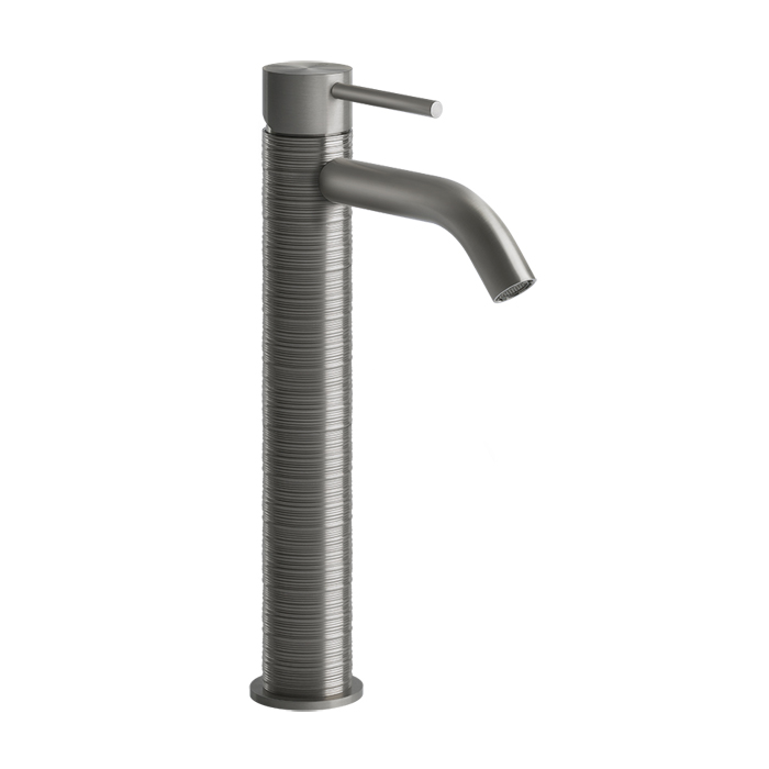 Фото Смеситель Gessi Gessi316 54309#239 для раковины, нержавеющая сталь браш