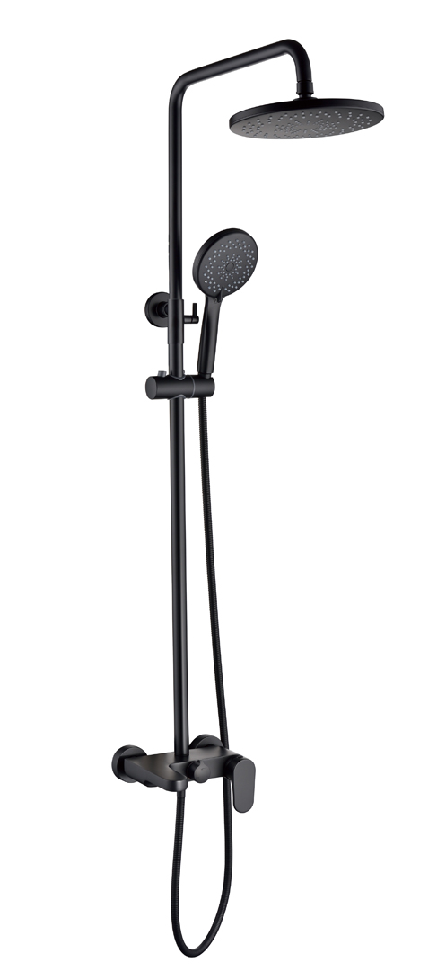 Фото Душевая стойка Boheme Spectre 458-B черный матовый