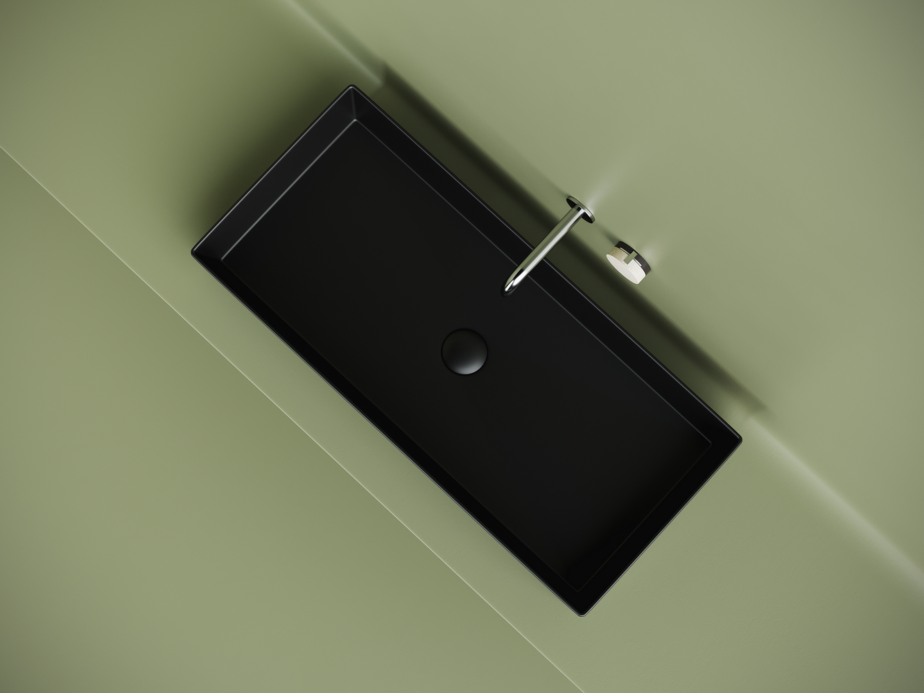 Фото Раковина Ceramicanova Element CN6072MB накладная 80,1 × 36,1 × 13 см, черный матовый