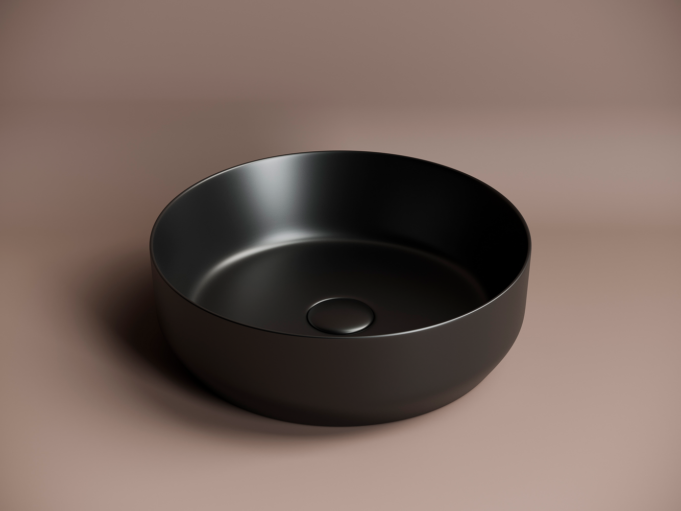 Фото Раковина Ceramicanova Element CN6022MB накладная 39 × 39 × 12 см, черный матовый