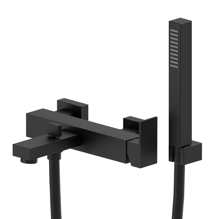 Фото Смеситель Newform Ergo Q 66440C.01.093 для ванны, черный матовый