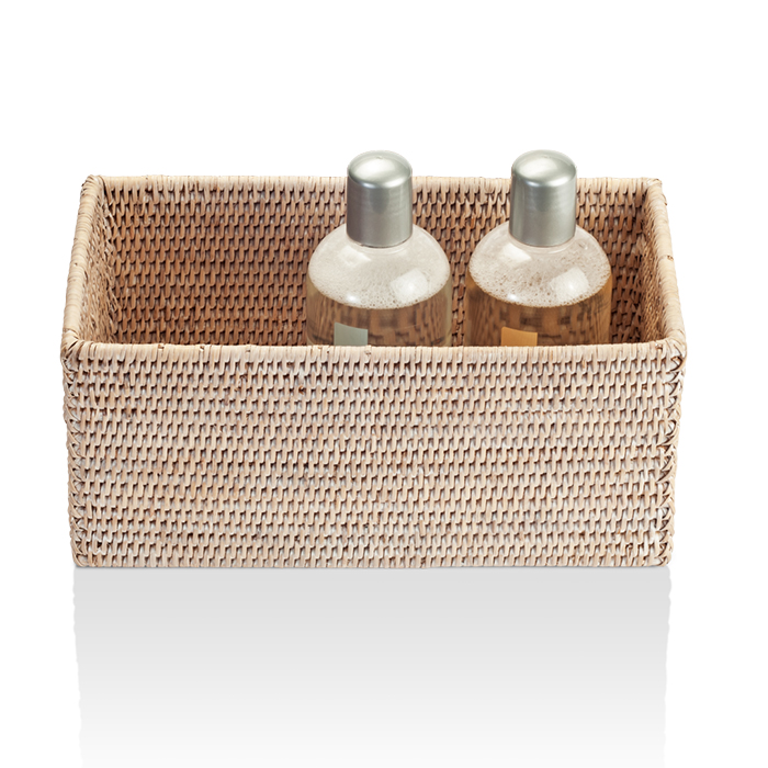 Фото Коробка Decor Walther Basket 0922691 настольная 16x31x13 см, ротанг светлый