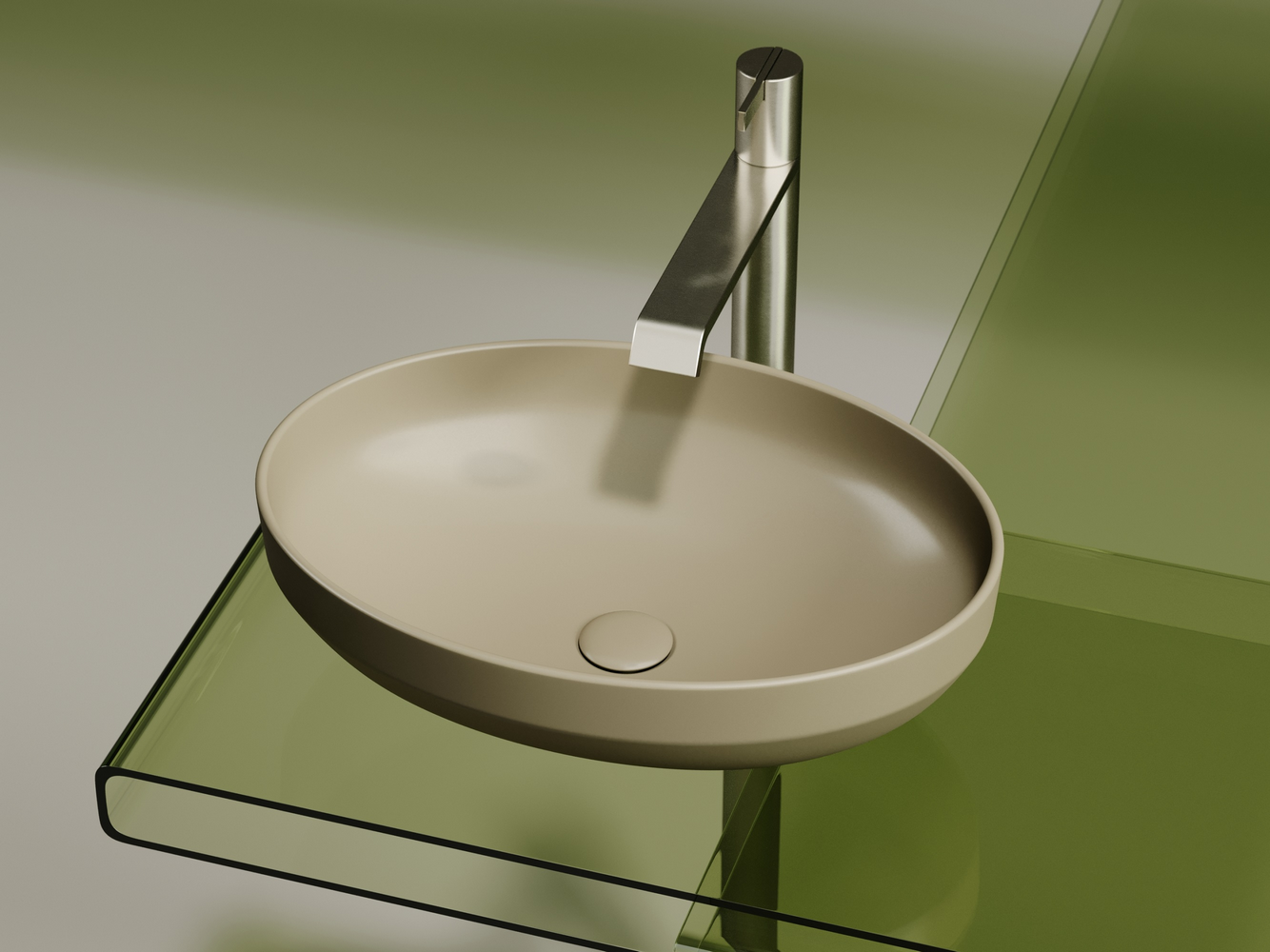 Фото Раковина Ceramicanova Element CN6056MC накладная 50,2 × 36,3 × 14,5 см, капучино матовый