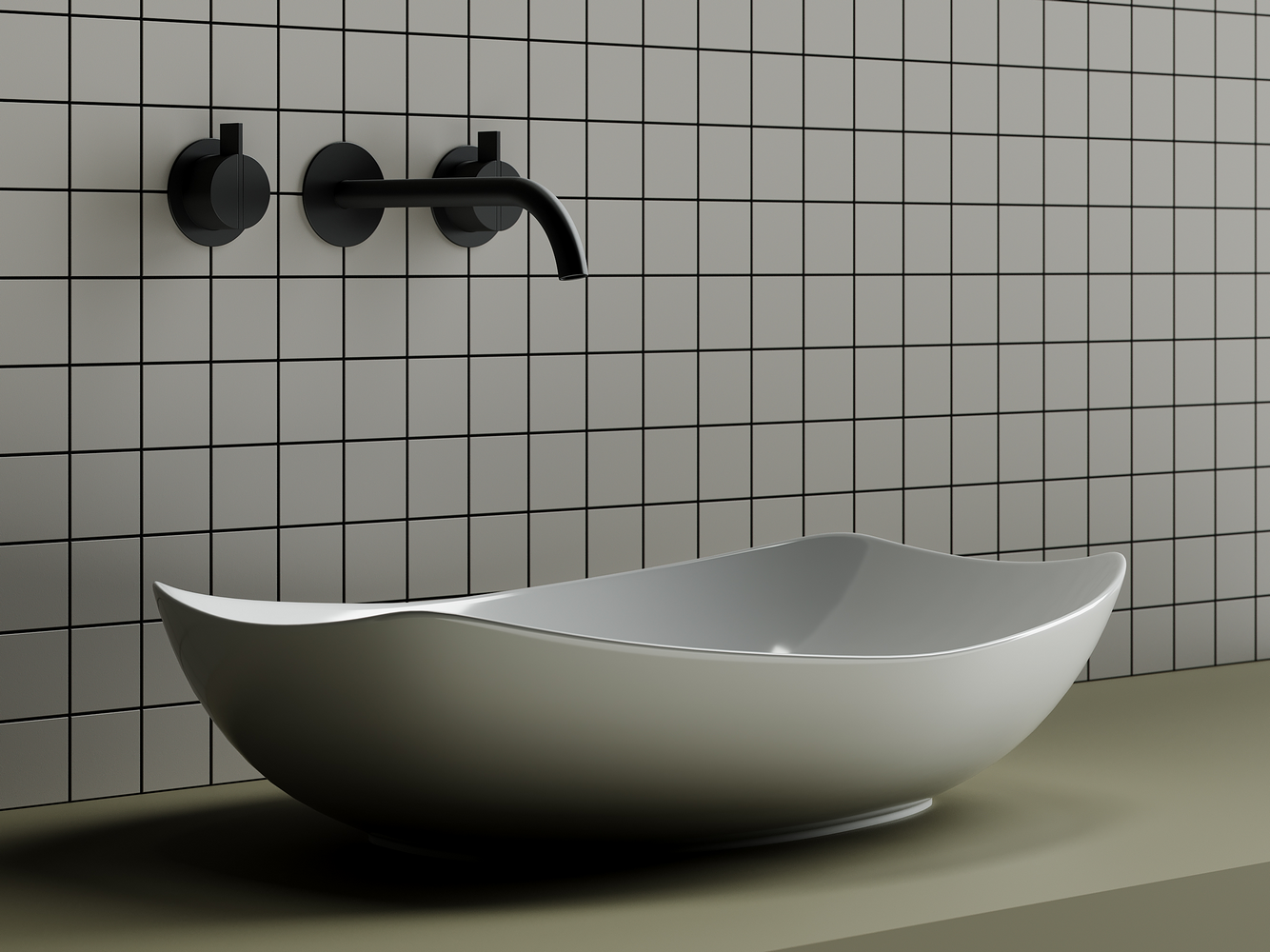 Фото Раковина Ceramicanova Element CN5016 накладная 56 × 40 × 14 см, белый глянцевый