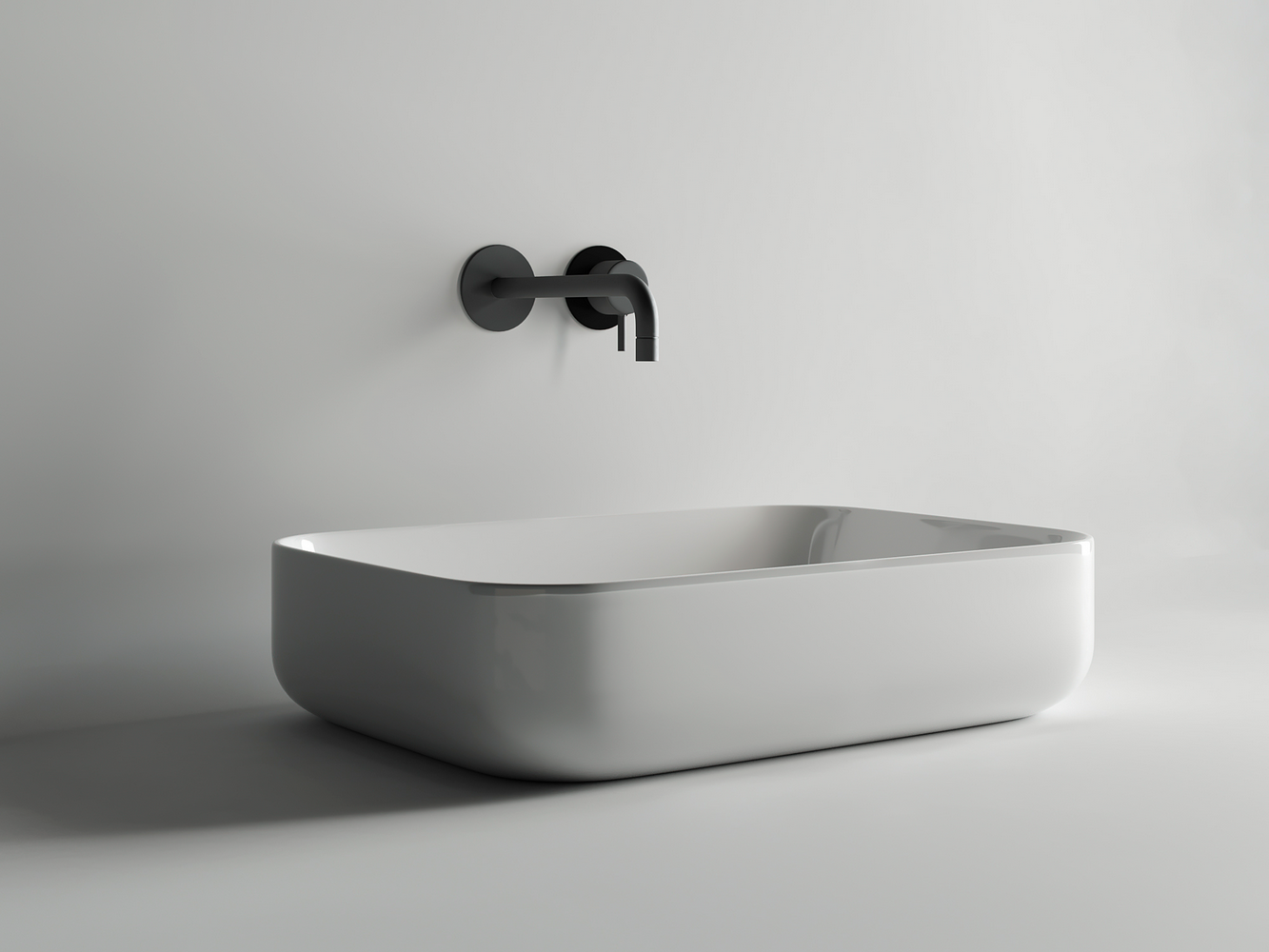Фото Раковина Ceramicanova Element CN5004 накладная 60 × 42 × 13,5 см, белый глянцевый